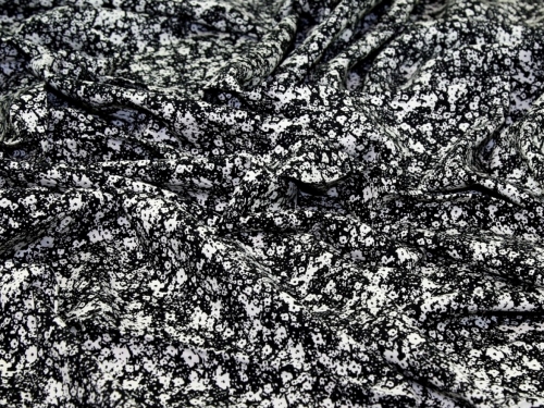 Deadstock Viscose Challis Fabric Black