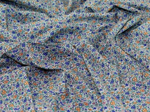 Deadstock 100% Cotton Poplin Fabric Blue