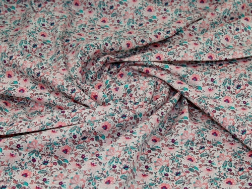 Deadstock 100% Cotton Poplin Fabric Pink