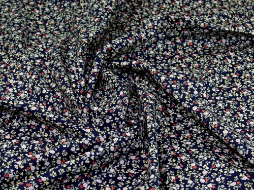 Deadstock 100% Cotton Poplin Fabric Navy