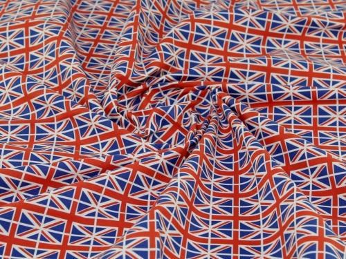 Deadstock 100% Craft Cotton Fabric Red White & Blue