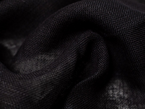 Coloured Hessian Jute Fabric Black
