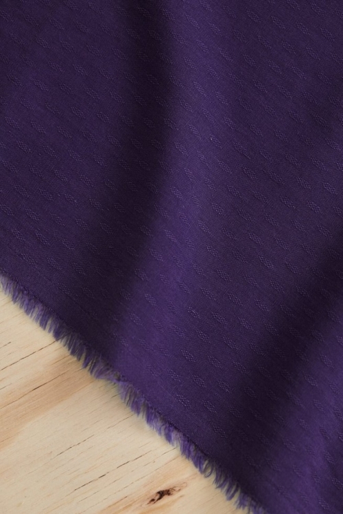 Meet MILK Tencel Lyocell Diamond Jacquard Crepe Fabric Purple Night