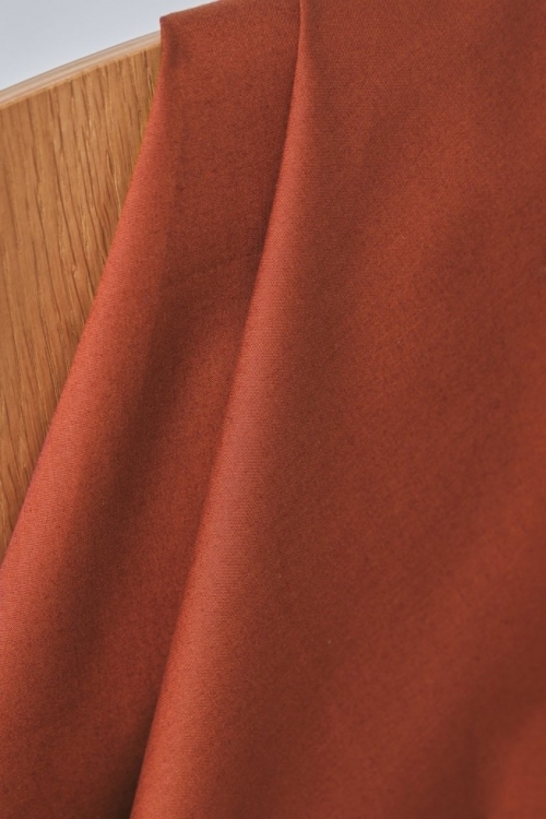 Mind The MAKER Organic Trench Stretch Woven Cotton Poplin Fabric Sienna