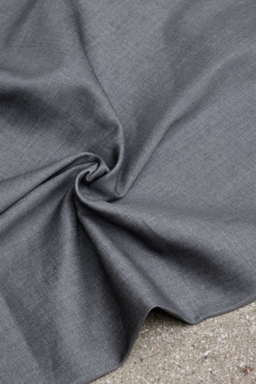 Mind The MAKER 210gsm Hilma Organic Raw Stretch Denim Fabric Grey