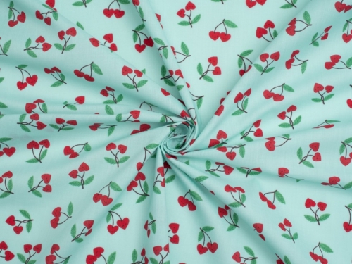Printed Polycotton Fabric Sky