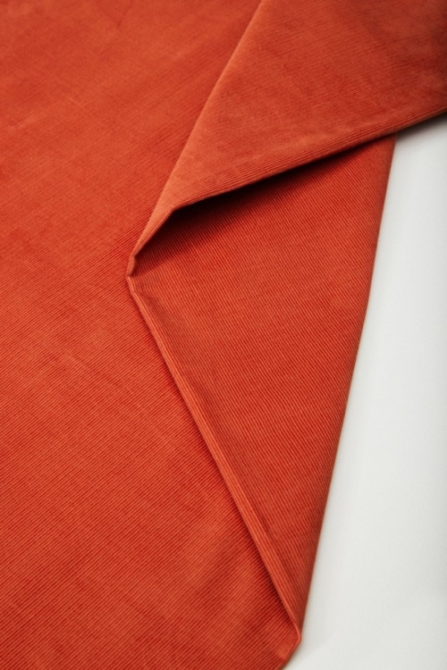 Mind The MAKER Organic Naya Cotton Needlecord Fabric Pumpkin