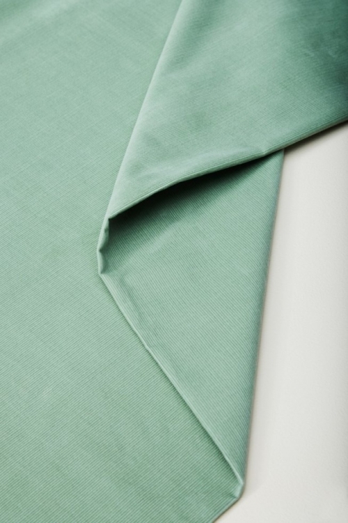Mind The MAKER Organic Naya Cotton Needlecord Fabric Sage Green