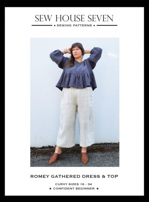 Sew House Seven Paper Sewing Pattern Romey Gathered Dress & Top