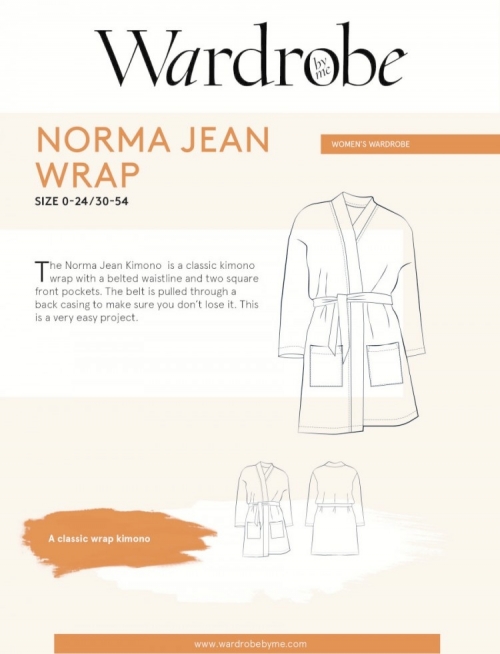 Wardrobe By Me Paper Sewing Pattern Norma Jean Wrap