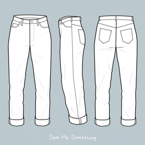Sew Me Something Paper Sewing Pattern Duchess Jeans