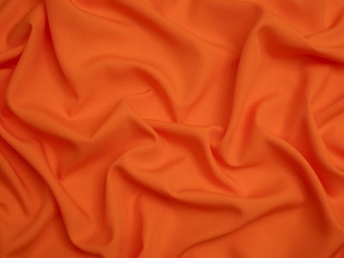 Minerva Core Range Soft Touch Crepe Fabric Orange