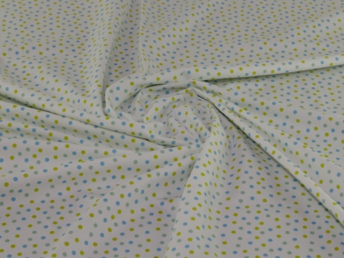John Louden Cotton Jersey Stretch Knit Fabric Ivory