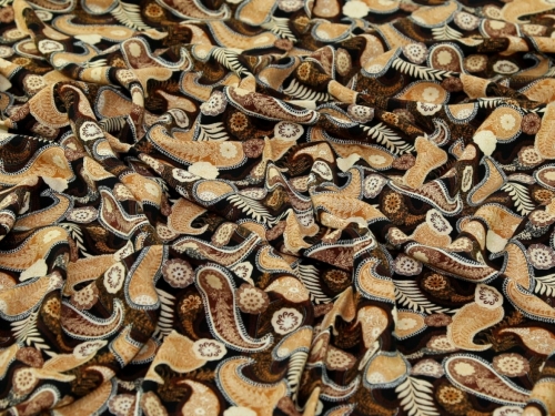 Deadstock Viscose Challis Fabric Black