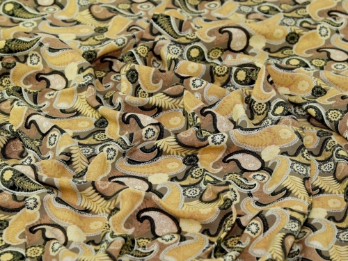 Deadstock Viscose Challis Fabric Sand