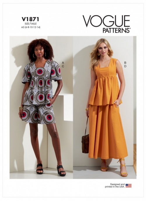 Vogue Paper Sewing Pattern 1871