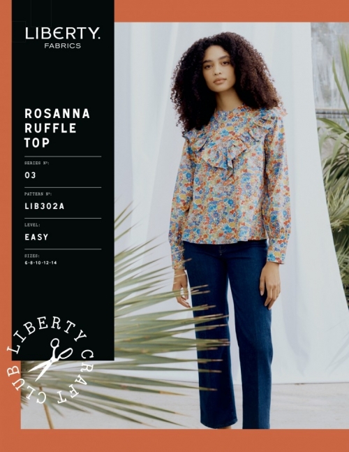 Liberty London Paper Sewing Pattern Rosanna Ruffle Top