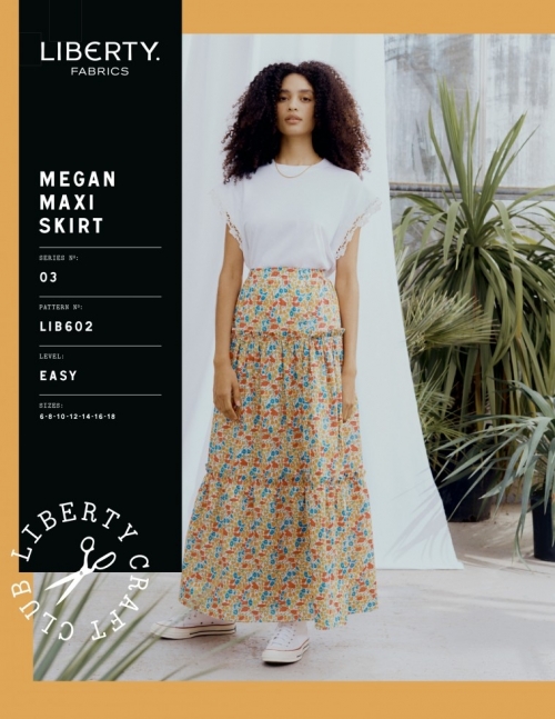 Liberty London Paper Sewing Pattern Megan Maxi Skirt
