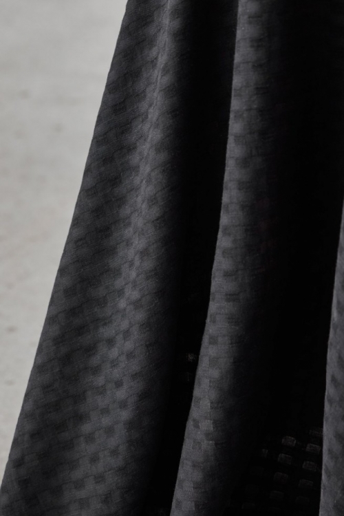 Meet MILK Sota Sheer Tencel Lyocell Cotton Fabric Black