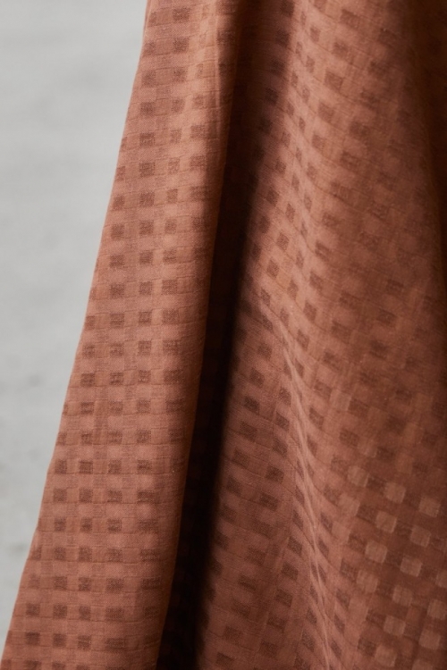 Meet MILK Sota Sheer Tencel Lyocell Cotton Fabric Pecan