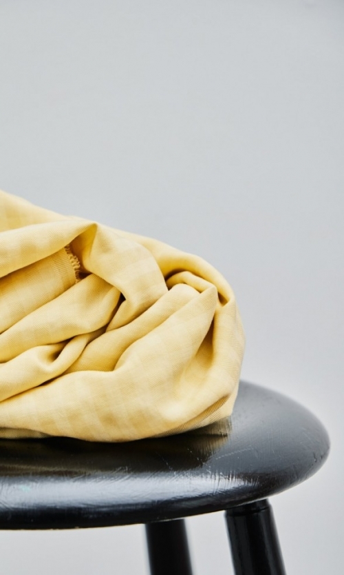 Meet MILK Two Tone Check Tencel Lyocell Twill Fabric Mellow