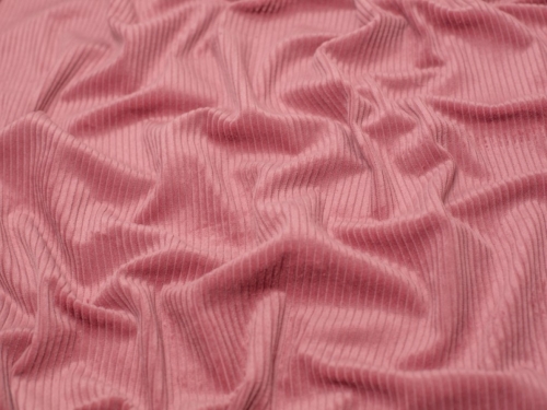 Minerva Core Range 5 Wale Cotton Jumbo Cord Fabric Dusky Pink