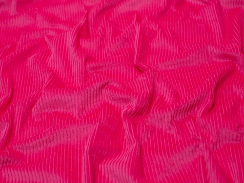 Minerva Core Range 5 Wale Cotton Jumbo Cord Fabric Fuchsia Pink