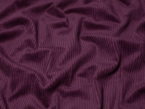 Minerva Core Range 5 Wale Cotton Jumbo Cord Fabric Bordeaux