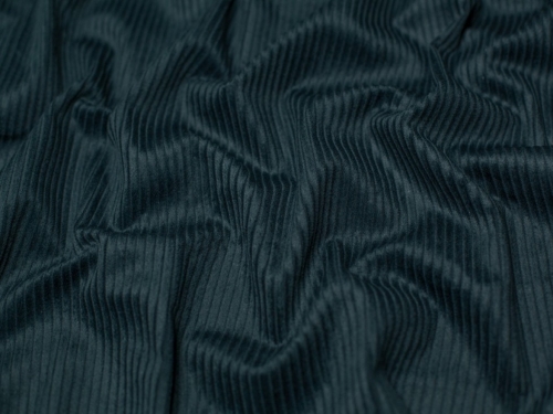 Minerva Core Range 5 Wale Cotton Jumbo Cord Fabric Bottle Green
