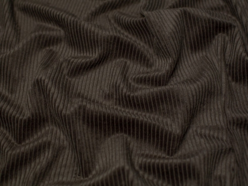 Minerva Core Range 5 Wale Cotton Jumbo Cord Fabric Dark Brown