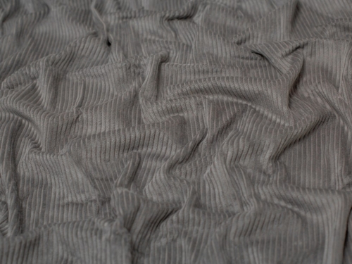 Minerva Core Range 5 Wale Cotton Jumbo Cord Fabric Grey