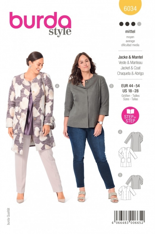 Burda Paper Sewing Pattern 6034