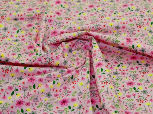 Rose and Hubble 100% Cotton Poplin Fabric Pink