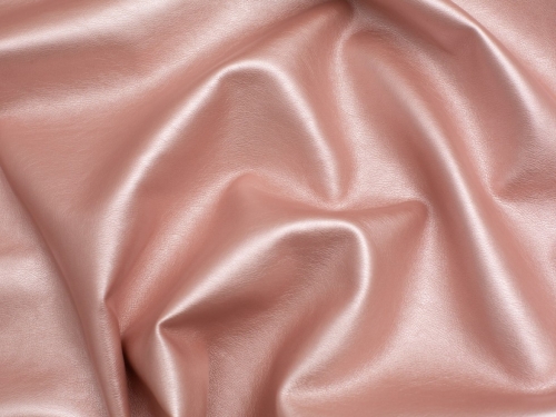 Minerva Core Range Soft Faux Leather Fabric Metallic Pink
