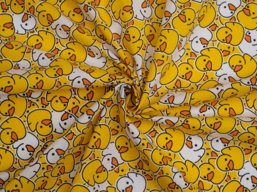Printed Polycotton Fabric Yellow