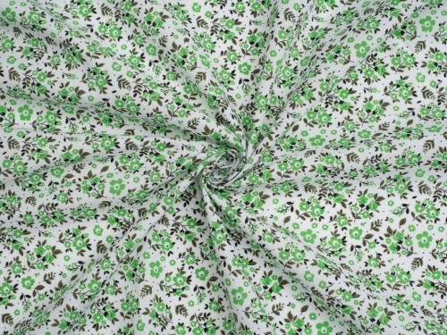 Printed Polycotton Fabric Green