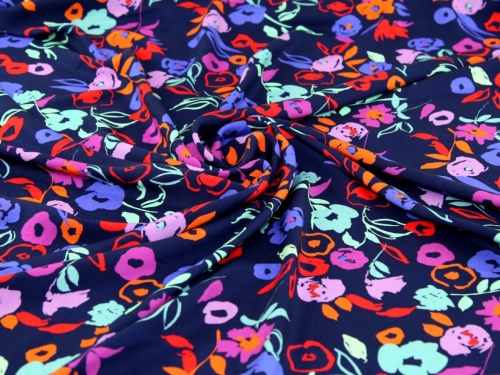 Minerva Exclusive Floral Expression Viscose Challis POD Fabric