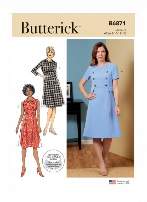 Butterick Paper Sewing Pattern 6871