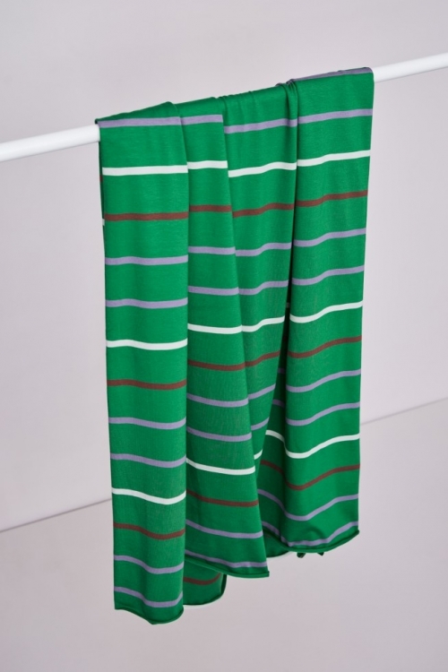 Meet MILK Nova Stripe Tencel Modal Cotton Jersey Stretch Knit Fabric Frog