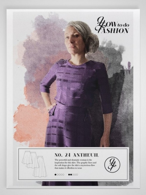 How To Do Fashion Paper Sewing Pattern Antheuil Skirt