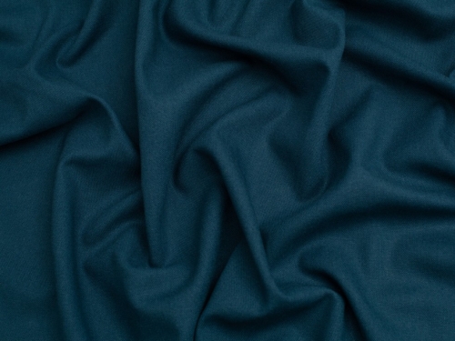 Minerva Core Range Soft Viscose Linen Blend Fabric Indigo Blue