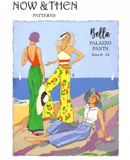 Now and Then Patterns Paper Sewing Pattern The Bella Palazzo Pants