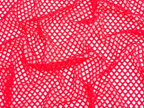 Minerva Core Range Chunky Fish Net Mesh Fabric Neon Pink
