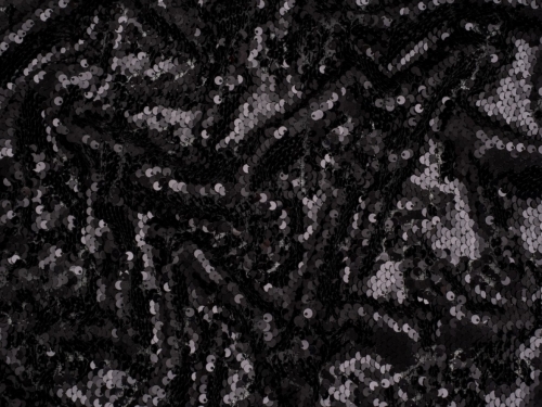Minerva Core Range Hologram Sequin Mesh Fabric Black