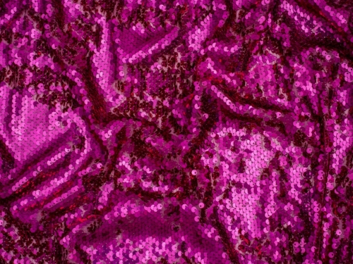 Minerva Core Range Hologram Sequin Mesh Fabric Cerise Pink