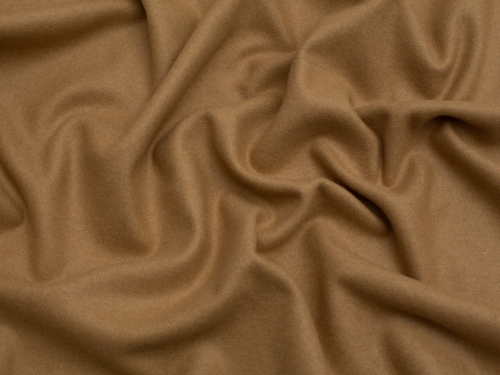 Minerva Core Range Melton Wool Blend Coating Fabric Camel