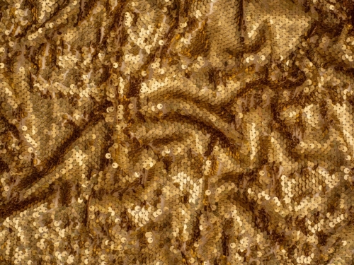 Minerva Core Range Hologram Sequin Mesh Fabric Gold