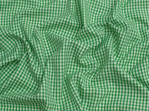 Minerva Core Range 1/8 inch Check Gingham Fabric Lime Green