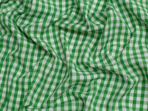 Minerva Core Range 1/4 inch Check Gingham Fabric Lime Green