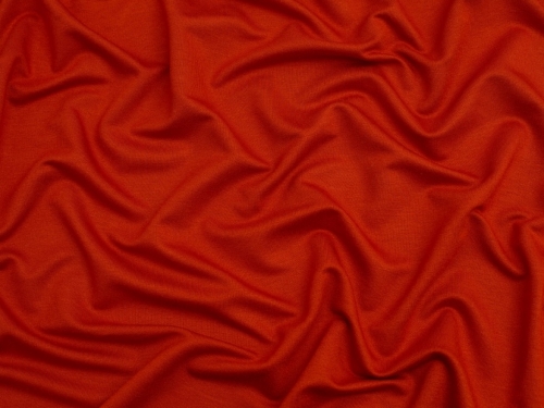 EcoVero Viscose Loop Back Jersey Stretch Knit Fabric Rosewood